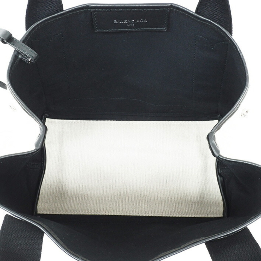 Balenciaga Handbag Tote Clutch Navy Blue Cabas Black - Picture 6 of 6